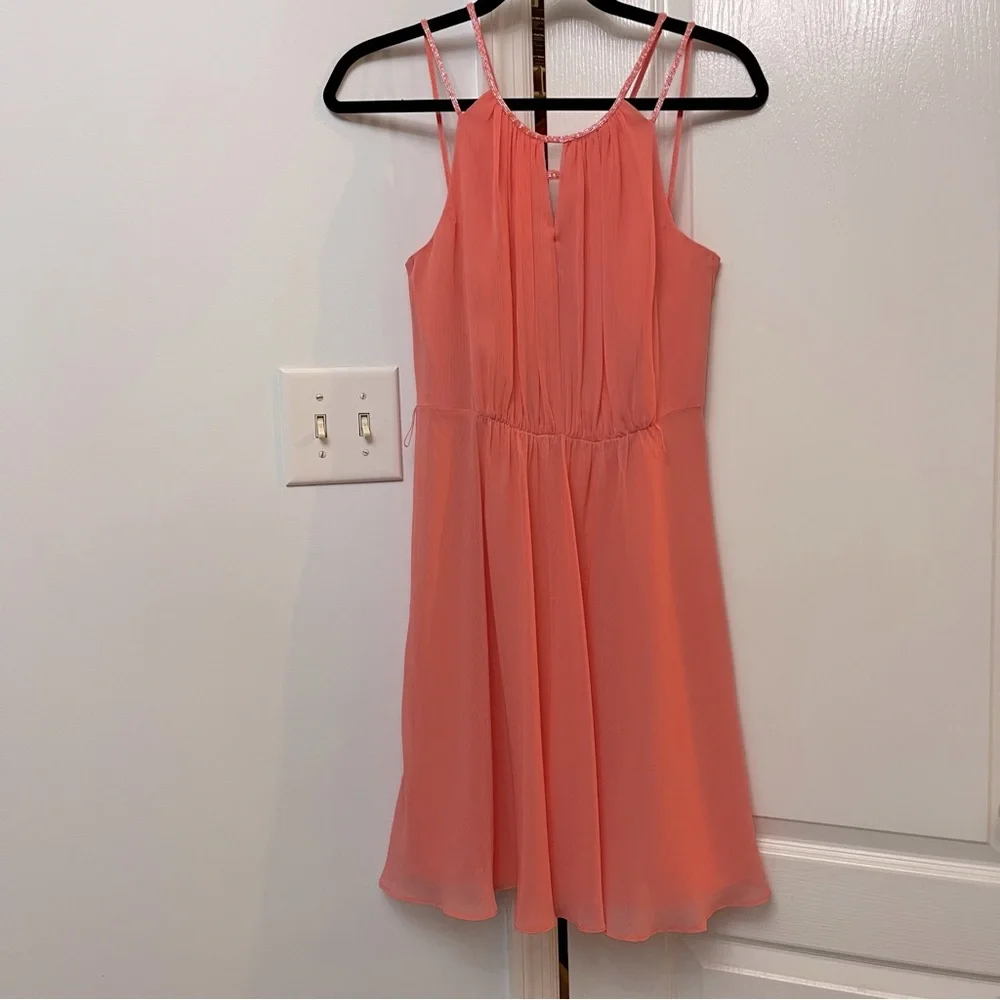 Coral pink dress - Picture 2 of 10